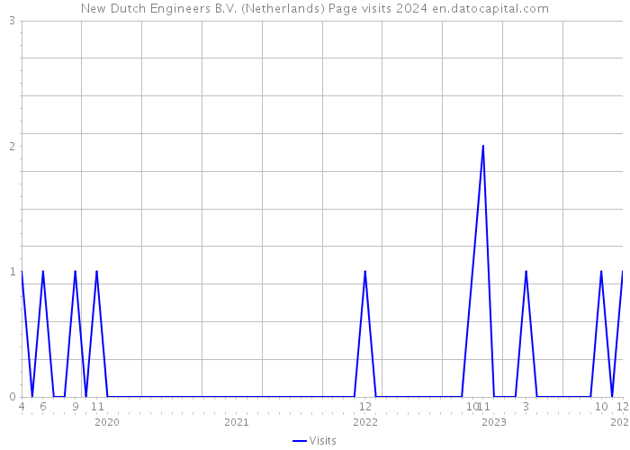 New Dutch Engineers B.V. (Netherlands) Page visits 2024 