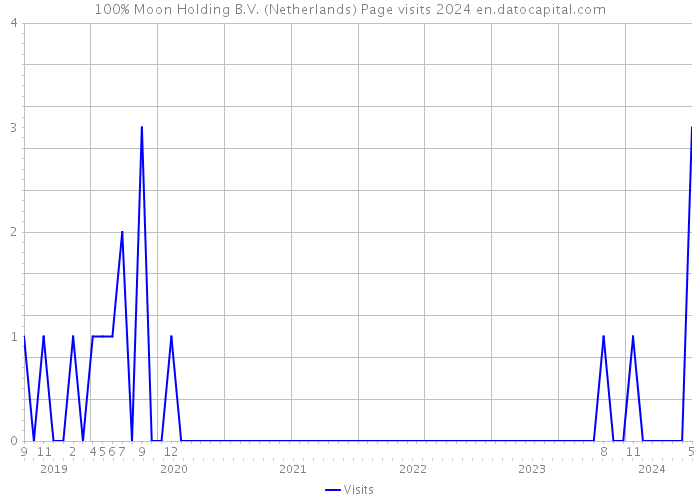 100% Moon Holding B.V. (Netherlands) Page visits 2024 