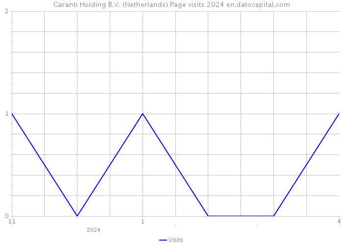 Garanti Holding B.V. (Netherlands) Page visits 2024 
