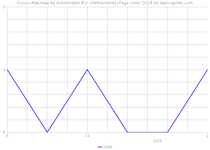 Koops Makelaardij Amsterdam B.V. (Netherlands) Page visits 2024 