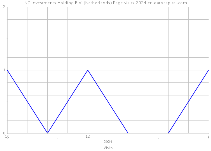 NC Investments Holding B.V. (Netherlands) Page visits 2024 