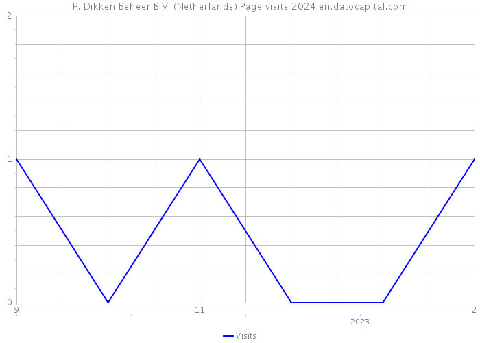 P. Dikken Beheer B.V. (Netherlands) Page visits 2024 