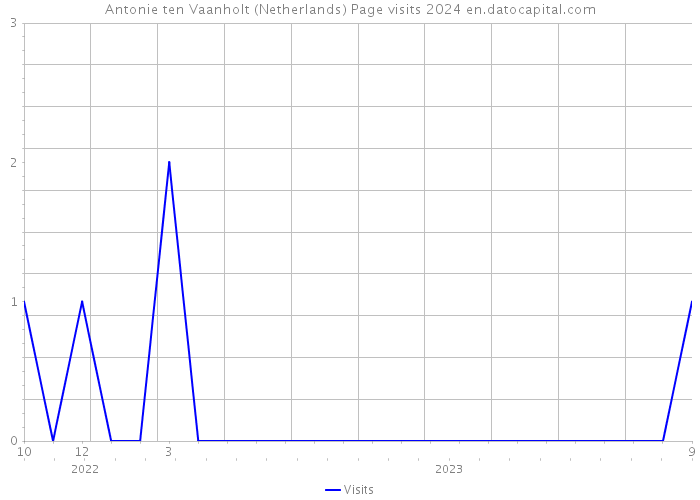 Antonie ten Vaanholt (Netherlands) Page visits 2024 