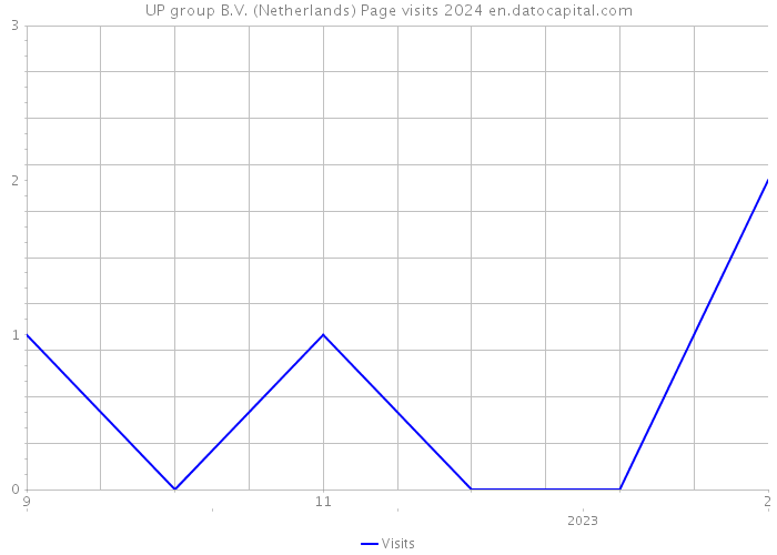 UP group B.V. (Netherlands) Page visits 2024 