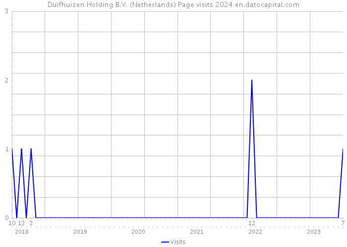 Duifhuizen Holding B.V. (Netherlands) Page visits 2024 