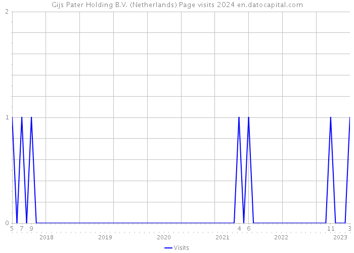 Gijs Pater Holding B.V. (Netherlands) Page visits 2024 