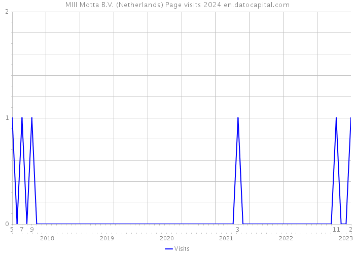 MIII Motta B.V. (Netherlands) Page visits 2024 