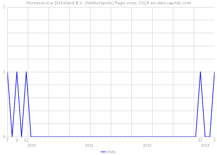 Homeservice Dirksland B.V. (Netherlands) Page visits 2024 