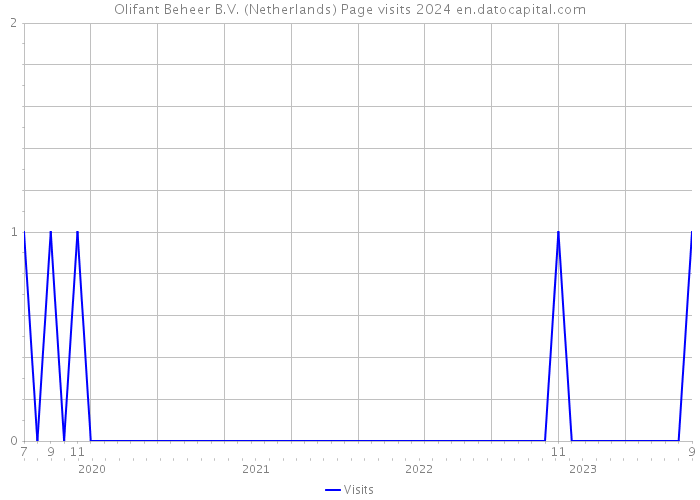 Olifant Beheer B.V. (Netherlands) Page visits 2024 