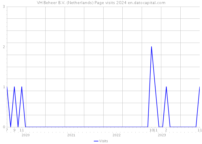 VH Beheer B.V. (Netherlands) Page visits 2024 