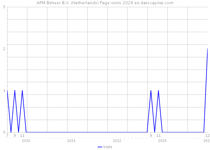 APM Beheer B.V. (Netherlands) Page visits 2024 