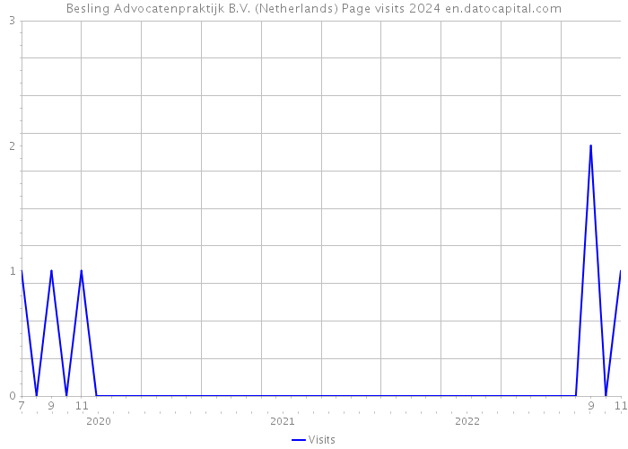 Besling Advocatenpraktijk B.V. (Netherlands) Page visits 2024 