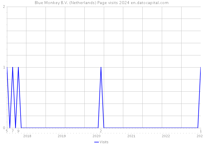 Blue Monkey B.V. (Netherlands) Page visits 2024 