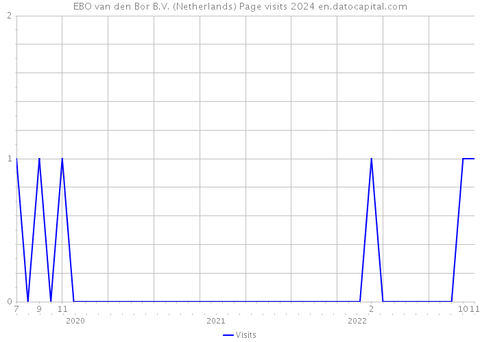 EBO van den Bor B.V. (Netherlands) Page visits 2024 