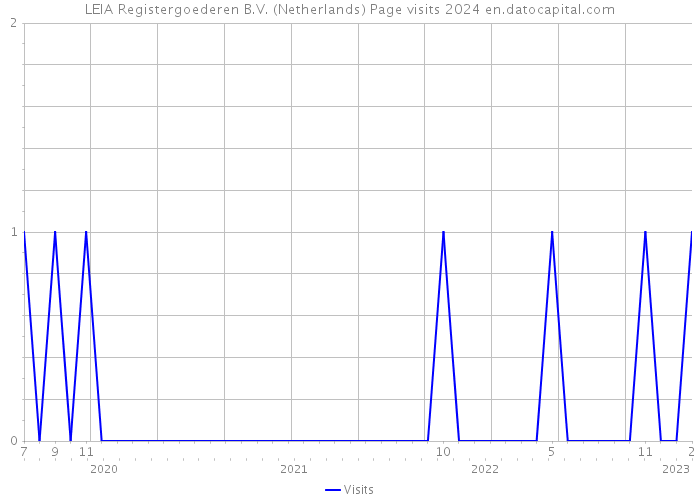 LEIA Registergoederen B.V. (Netherlands) Page visits 2024 
