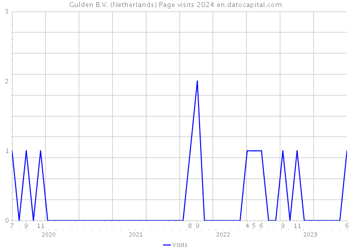Gulden B.V. (Netherlands) Page visits 2024 