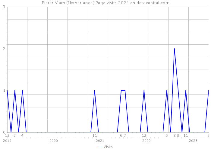 Pieter Vlam (Netherlands) Page visits 2024 