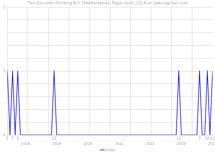 Ten Klooster Holding B.V. (Netherlands) Page visits 2024 