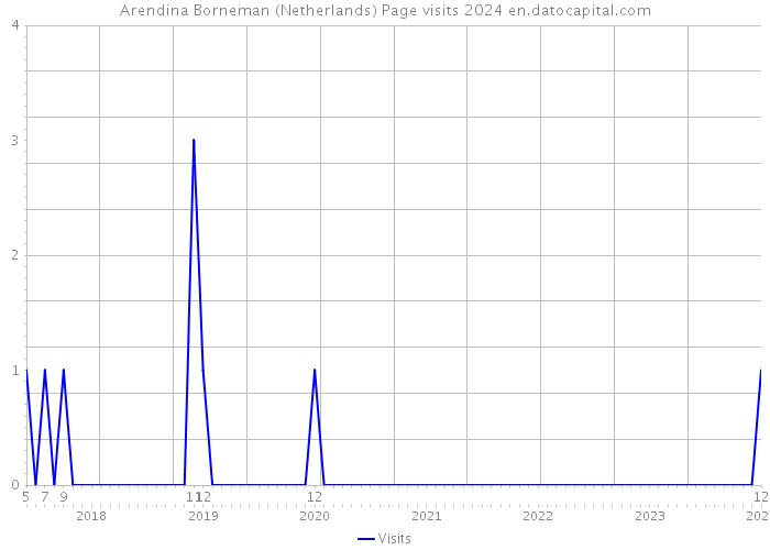 Arendina Borneman (Netherlands) Page visits 2024 