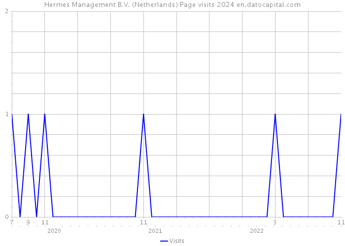 Hermes Management B.V. (Netherlands) Page visits 2024 