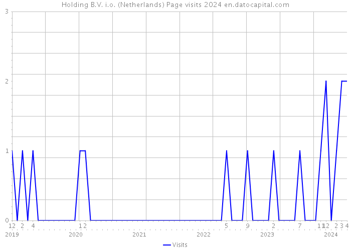 Holding B.V. i.o. (Netherlands) Page visits 2024 