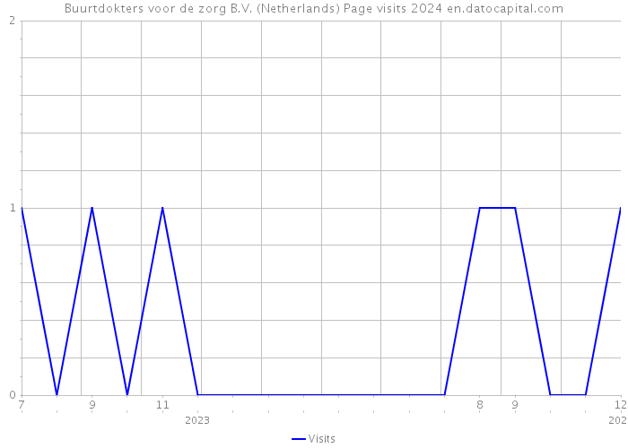 Buurtdokters voor de zorg B.V. (Netherlands) Page visits 2024 