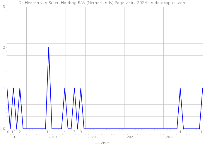 De Heeren van Steen Holding B.V. (Netherlands) Page visits 2024 