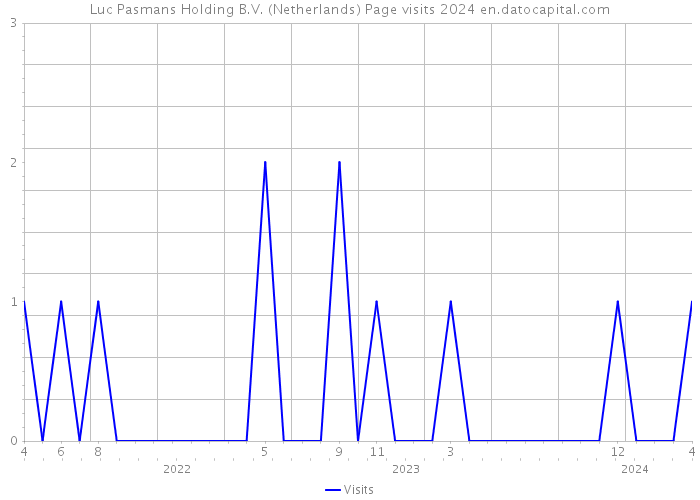 Luc Pasmans Holding B.V. (Netherlands) Page visits 2024 
