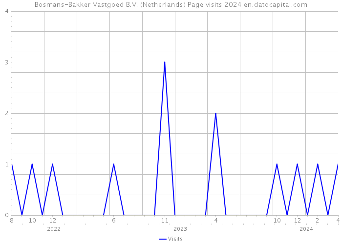 Bosmans-Bakker Vastgoed B.V. (Netherlands) Page visits 2024 