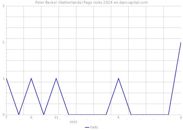 Peter Becker (Netherlands) Page visits 2024 