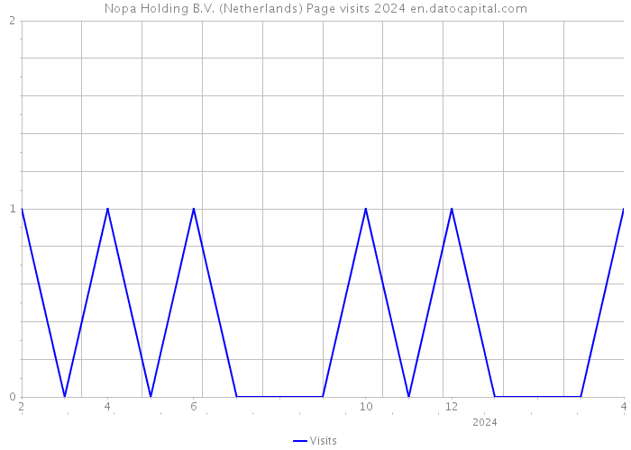 Nopa Holding B.V. (Netherlands) Page visits 2024 