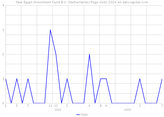 New Egypt Investment Fund B.V. (Netherlands) Page visits 2024 