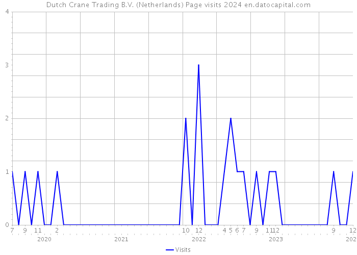 Dutch Crane Trading B.V. (Netherlands) Page visits 2024 