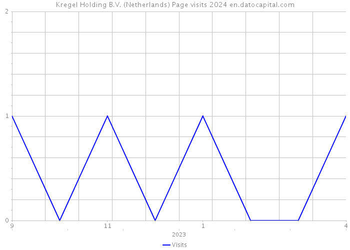 Kregel Holding B.V. (Netherlands) Page visits 2024 