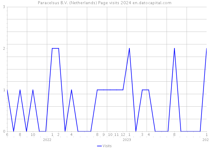 Paracelsus B.V. (Netherlands) Page visits 2024 