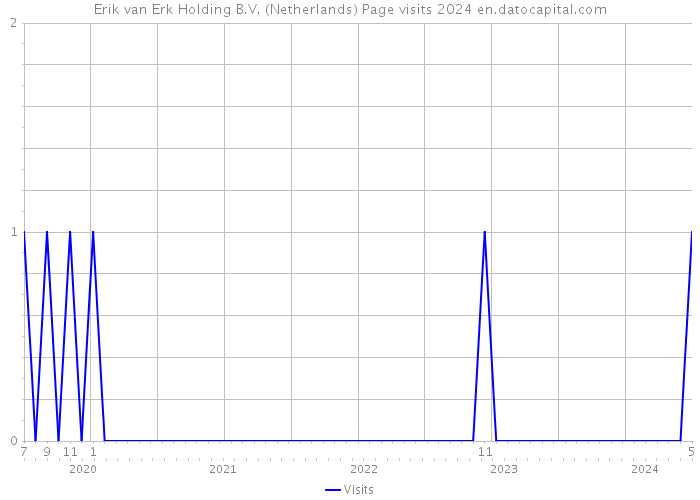 Erik van Erk Holding B.V. (Netherlands) Page visits 2024 