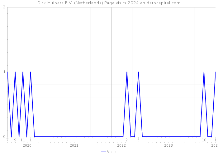 Dirk Huibers B.V. (Netherlands) Page visits 2024 