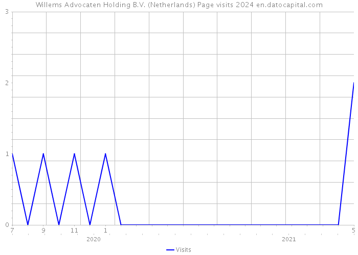 Willems Advocaten Holding B.V. (Netherlands) Page visits 2024 