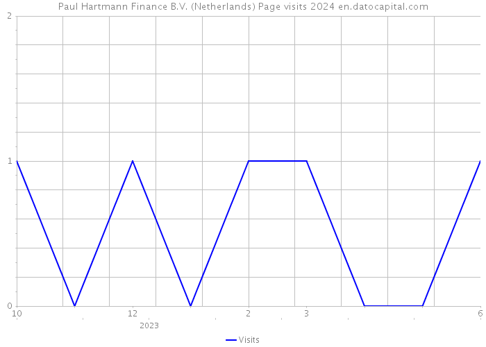 Paul Hartmann Finance B.V. (Netherlands) Page visits 2024 