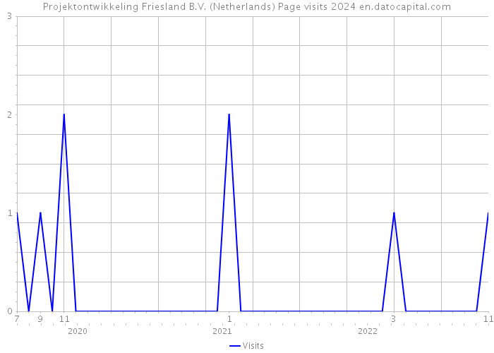 Projektontwikkeling Friesland B.V. (Netherlands) Page visits 2024 