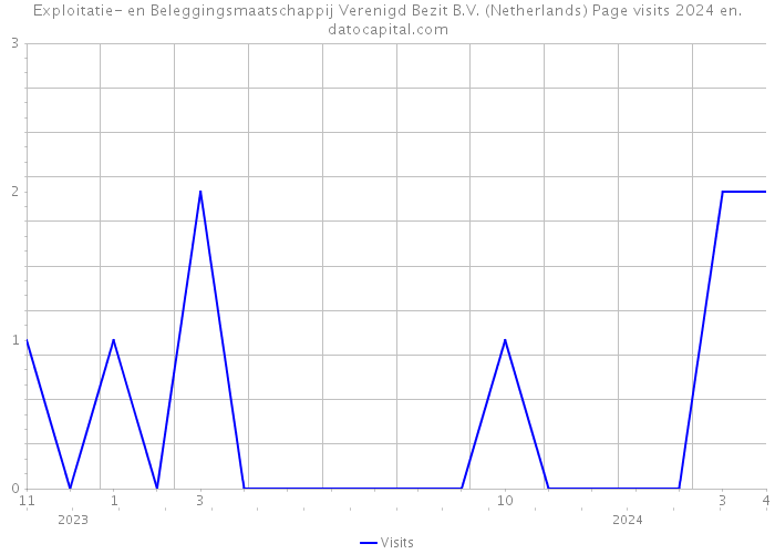 Exploitatie- en Beleggingsmaatschappij Verenigd Bezit B.V. (Netherlands) Page visits 2024 