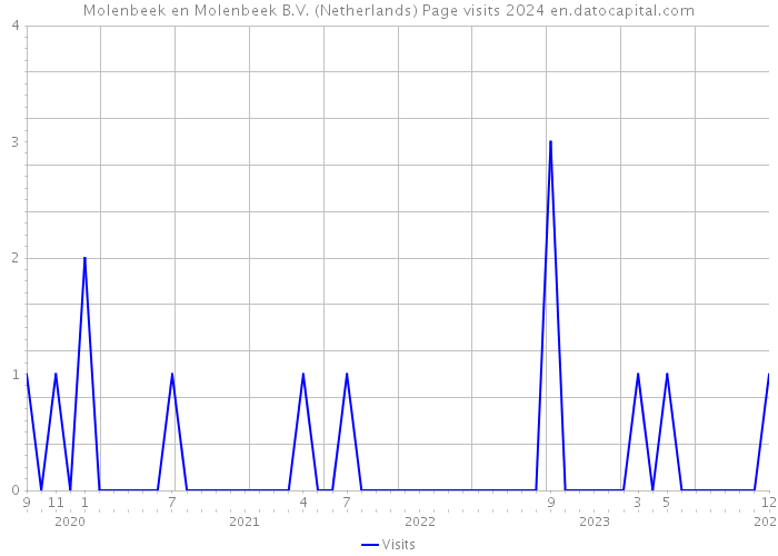 Molenbeek en Molenbeek B.V. (Netherlands) Page visits 2024 