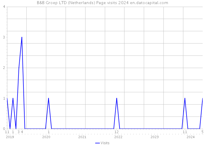 B&B Groep LTD (Netherlands) Page visits 2024 
