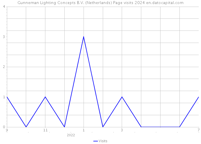 Gunneman Lighting Concepts B.V. (Netherlands) Page visits 2024 