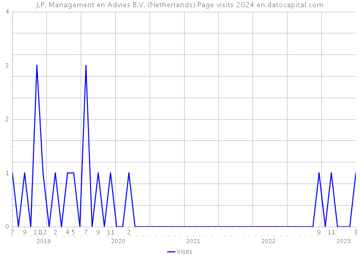 J.P. Management en Advies B.V. (Netherlands) Page visits 2024 