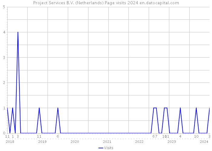 Project Services B.V. (Netherlands) Page visits 2024 
