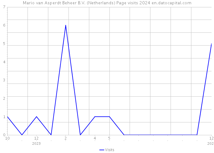 Mario van Asperdt Beheer B.V. (Netherlands) Page visits 2024 