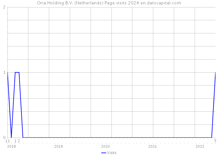 Oria Holding B.V. (Netherlands) Page visits 2024 