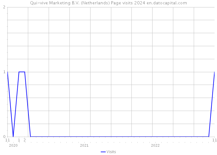 Qui-vive Marketing B.V. (Netherlands) Page visits 2024 