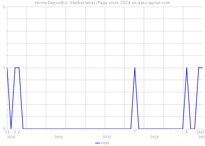 Home Depot B.V. (Netherlands) Page visits 2024 
